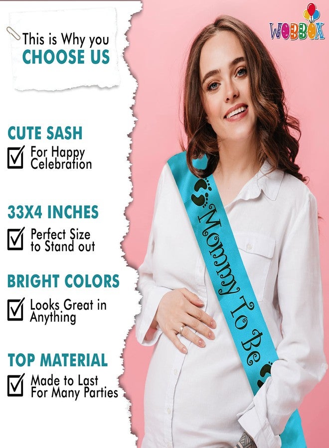 ووبوكس مجموعة زينة حفل استقبال المولود من ووبوكس | دعائم كشك الصور لحفل استقبال المولود، ووشاح "مرحلة مميزة" و"أم حامل"، ومجموعة زينة حفل "غود بهاراي" (FP490) - Image 3